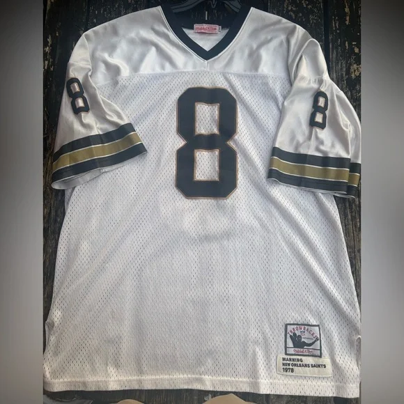 Mitchell Ness Throwbacks New Orleans Saints #8 Archie Manning